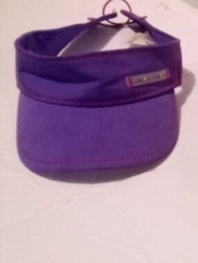 Under Armour Purple Visor with Neon Yellow Logo and Trim + Purple Visor